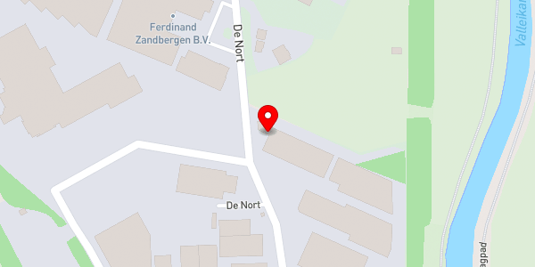Kaartweergave met markering van de plaats van het incident.