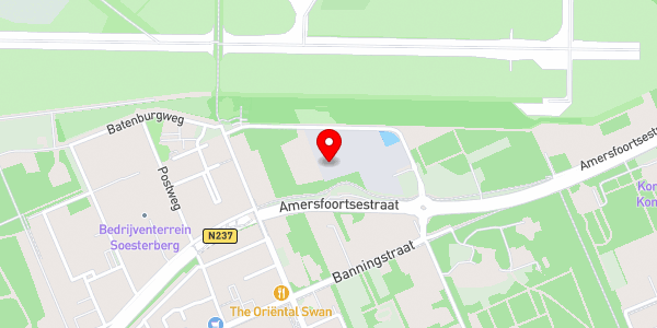 Kaartweergave met markering van de plaats van het incident.