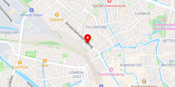 Kaartweergave met markering van de plaats van het incident.