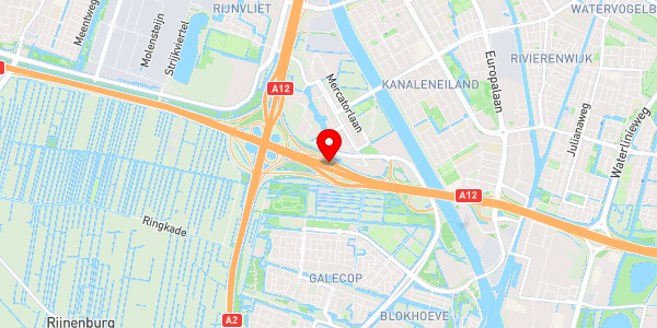 Kaartweergave met markering van de plaats van het incident.