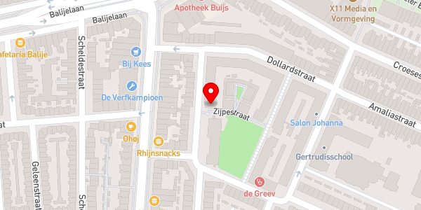 Kaartweergave met markering van de plaats van het incident.
