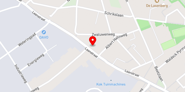 Kaartweergave met markering van de plaats van het incident.