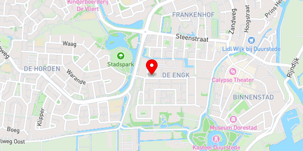 Kaartweergave met markering van de plaats van het incident.