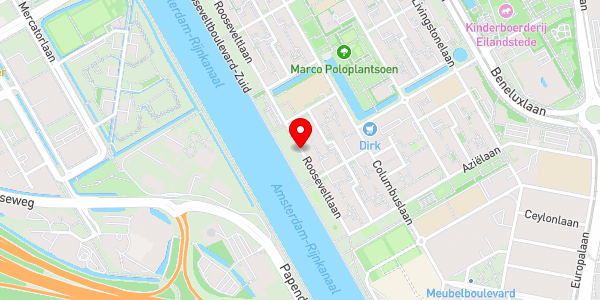 Kaartweergave met markering van de plaats van het incident.