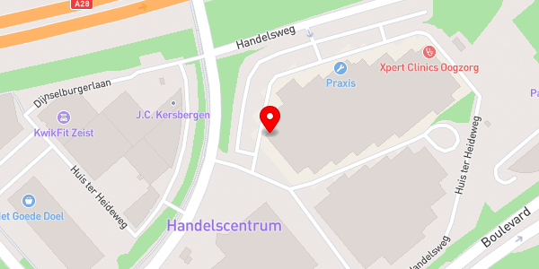 Kaartweergave met markering van de plaats van het incident.