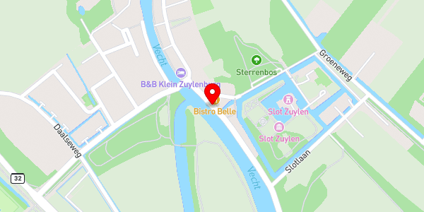 Kaartweergave met markering van de plaats van het incident.