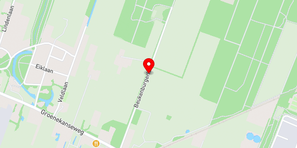 Kaartweergave met markering van de plaats van het incident.