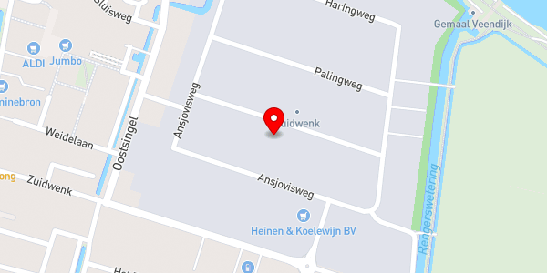 Kaartweergave met markering van de plaats van het incident.
