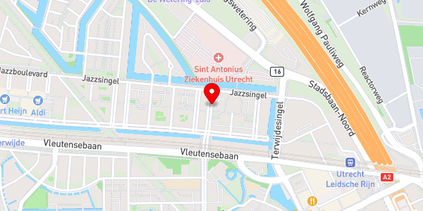 Kaartweergave met markering van de plaats van het incident.