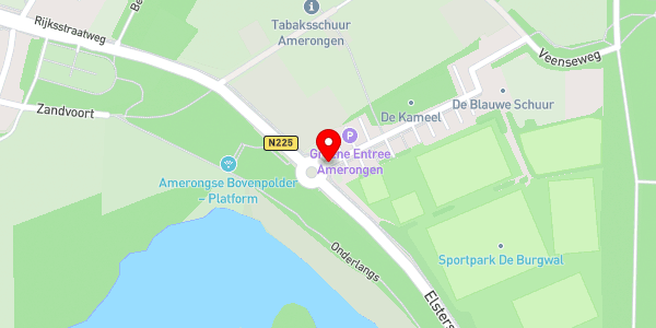 Kaartweergave met markering van de plaats van het incident.