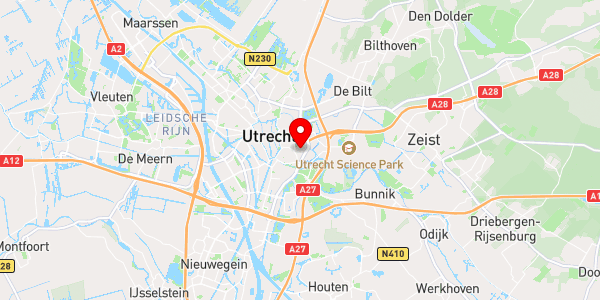 Kaartweergave met markering van de plaats van het incident.