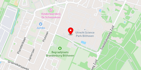 Kaartweergave met markering van de plaats van het incident.
