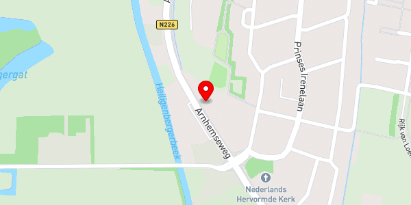Kaartweergave met markering van de plaats van het incident.