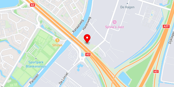 Kaartweergave met markering van de plaats van het incident.