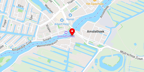 Kaartweergave met markering van de plaats van het incident.