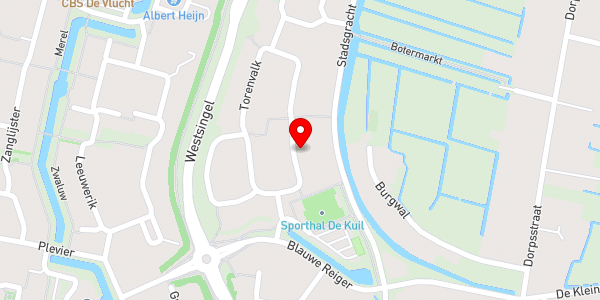 Kaartweergave met markering van de plaats van het incident.