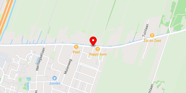 Kaartweergave met markering van de plaats van het incident.