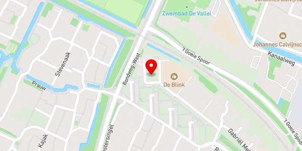 Kaartweergave met markering van de plaats van het incident.