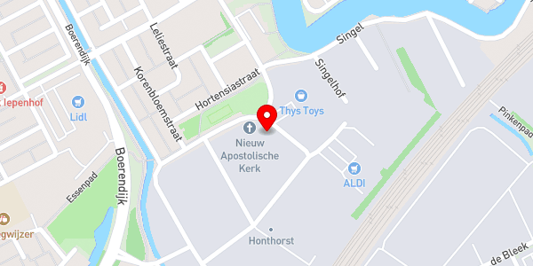 Kaartweergave met markering van de plaats van het incident.