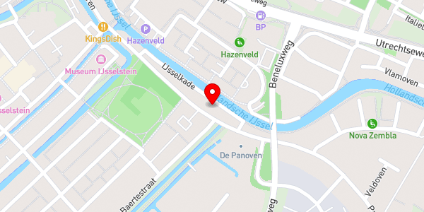 Kaartweergave met markering van de plaats van het incident.